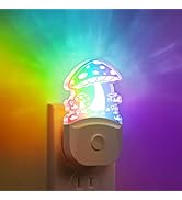 Mushroom Night Light [2 Pack], Plug in Lamp, 8 Color Changing LED Night Lights for Adults Kids Ba...