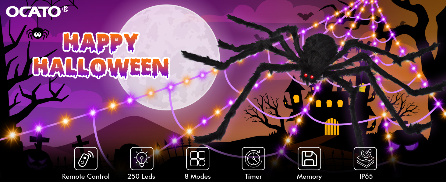 spider webs halloween decorations