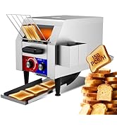 HTTSICHI Commercial Conveyor Toaster w/ 1 Slice Wide Slot, 150 Slice/hour Commercial Toaster w/ 7...