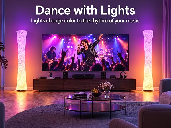 rgb corner floor lamp