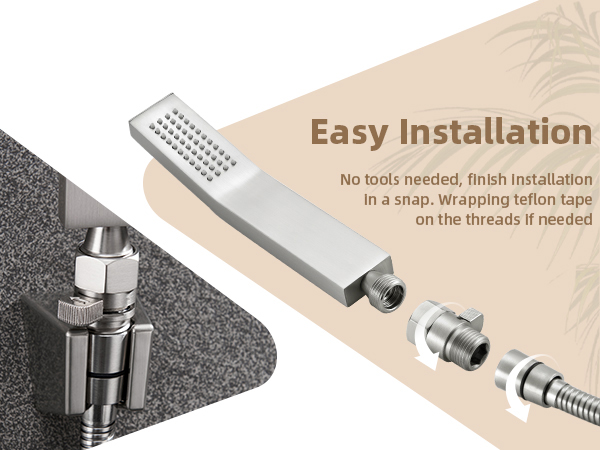 SHOWER FLOW CONTROL VALVE BRUSHED NICKEL