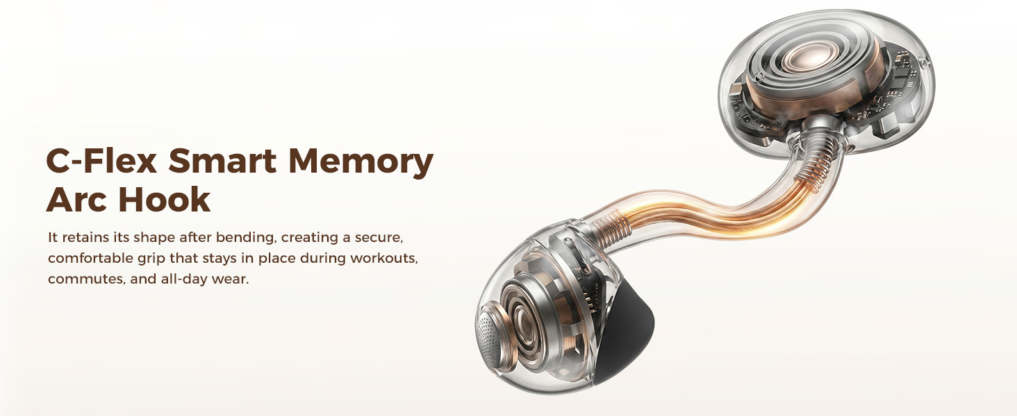 C-Flex Smart Memory Arc Hook creating a secure, comfortable grip