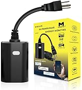 Minoston Z-Wave Outdoor Plug with Energy Monitoring, Built-in Repeater Range Extender, Z-Wave Hub...