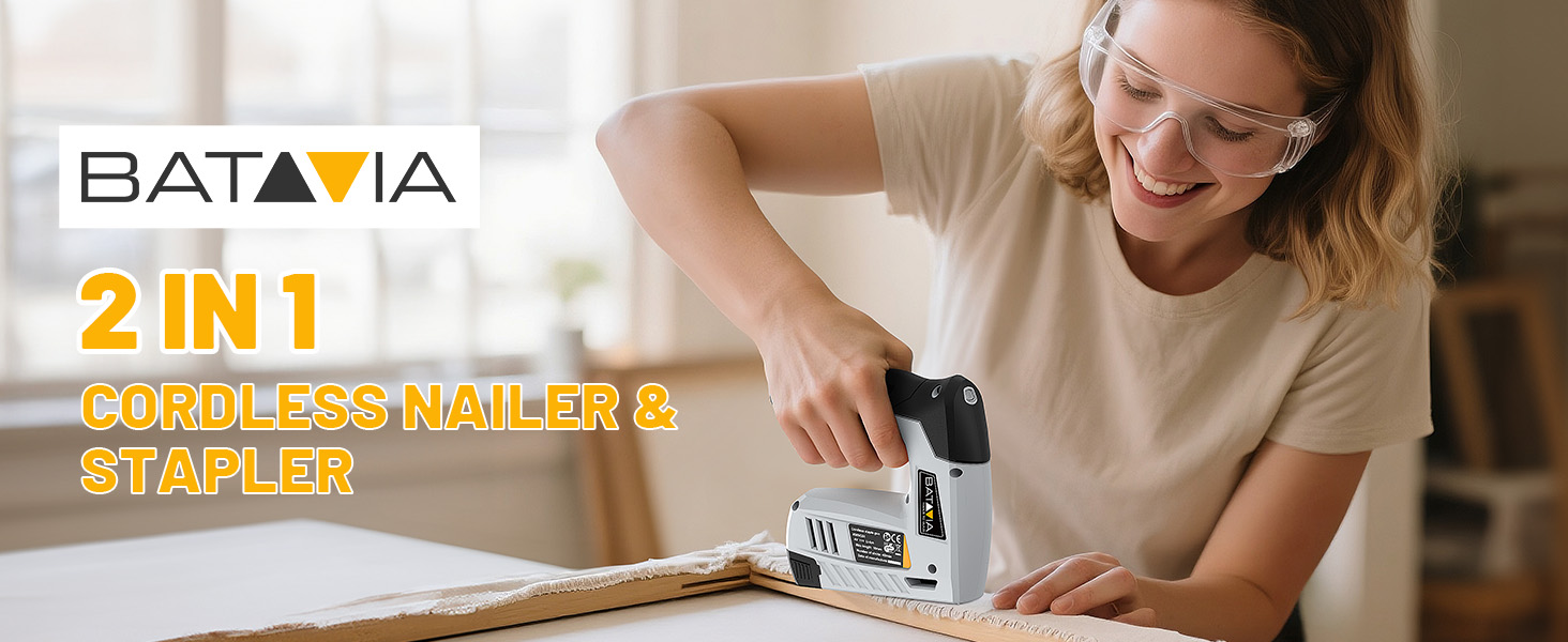 2-in-1 Cordless Brad Nailer &amp;amp; Stapler