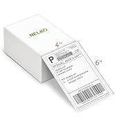 Nelko Genuine 4x6 Direct Thermal Shipping Label (Pack of 500 Fan-Fold Labels), Nelko 4x6 Thermal ...