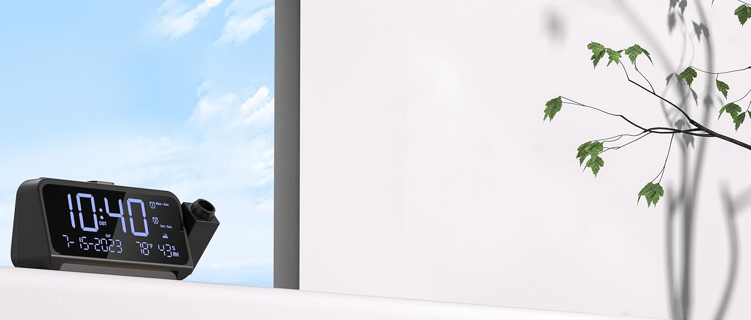 projection alarm clock