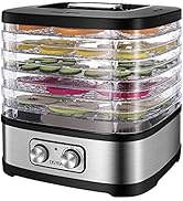 OSTBA Food Dehydrator, Dehydrator for Food and Jerky, Fruits, Herbs, Veggies, Temperature Control...