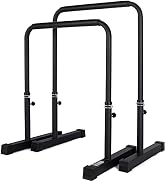 POWER GUIDANCE Dip Bar, Dip Stand Station for Full Body Strength Training, Adjustable Height 30In...