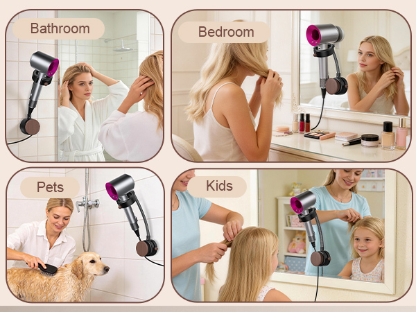 Hands Free Hair Dryer Holder