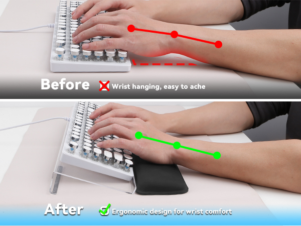 ergonomic keyboard wrist rest