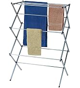 Dream Bath 3 Tier Collapsible Silver Clothes Drying Rack