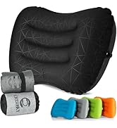 Crisonky Camping Pillow - Inflatable Pillow - Travel Pillows for Backpacking &amp; Airplane, Lumbar S...