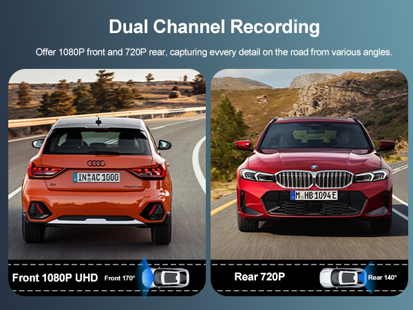 dash cam front and rear
