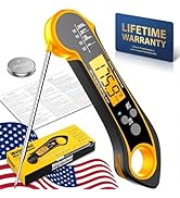 NIUTA Therm Pro 1 Second Instant Read Meat Thermometer - FDA/NSF Certified, German Sensor ±0.5°...