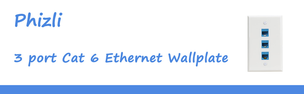 3 cat 6 wall plate
