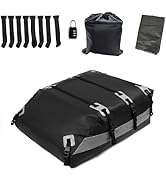 FANXIN Car Roof Bag, Rooftop Cargo Carrier 21 Cubic Feet, Waterproof Car Topper Luggage Carrier w...