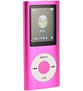 ASHATA MP3 Player with Bluetooth, 1.8in MP4 Player, Portable HiFi Sound Mp3 Music Player with Blu...