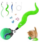 Interactive Cat Toys with Bird Sounds &amp; 6 Speed Modes for Indoor Cats Play | Bird Sounds, 3 Speed...