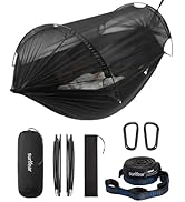 Sunyear Camping Hammock with Net - Double&amp;Single Hammock with House-Like Net- Easy Setup &amp; Pack, ...