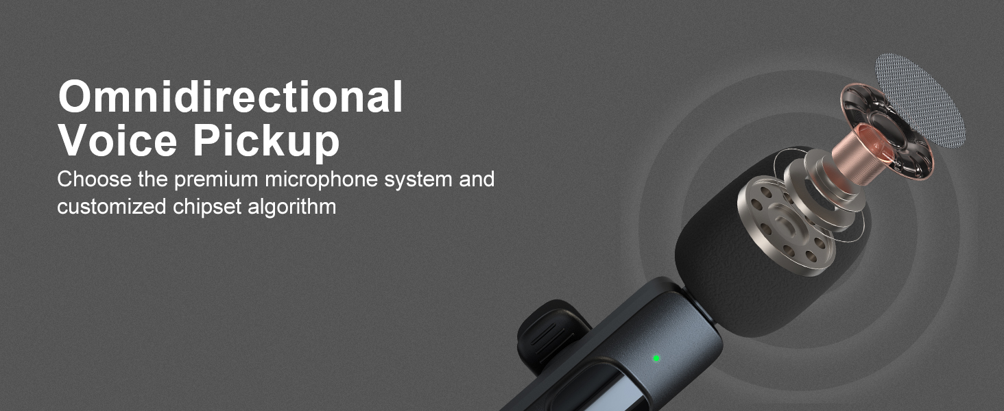 Mini Wireless Lavalier Microphone