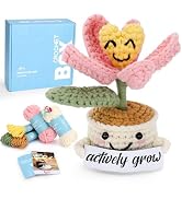 Crochet Kit for Beginners Adults - Tulip Plants Starters Crochet Kit, Beginners Crocheting Kittin...