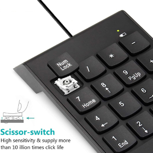 Numeric Keypad for Laptop 18 Key USB Keypad Mini Numpad External Numbers Keyboard for Laptop