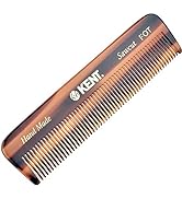 Kent A FOT Handmade All Fine Tooth Saw Cut Beard Comb - Pocket and Travel Comb - Styling Comb or ...