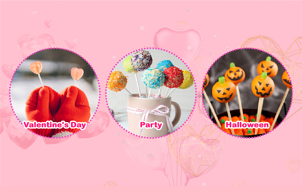 cake pop sticks and wrappers
