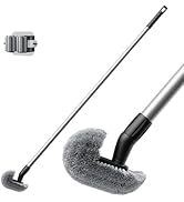 Toilet Bowl Brush with Long Handle, 60-108cm Adjustable 4-Section Aluminum Pole, Durable Nylon Br...