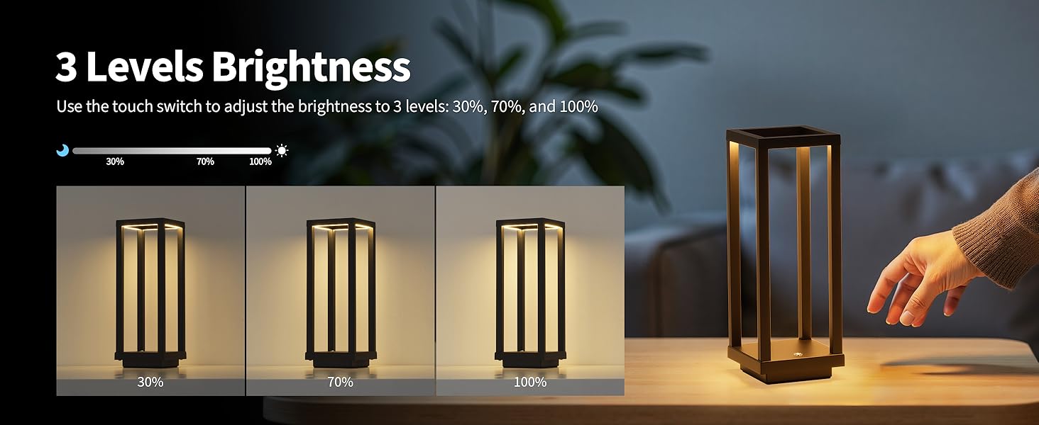 3 way dimmable; 2700k warm light for bedroom, living room; outdoor lamps for patio waterproof