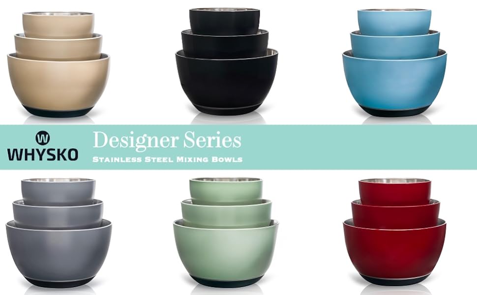 stainless steel mixing bowls