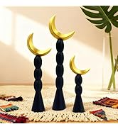 Mingzhang Islamic Crescent Moon Statue Set of 3, Ideal for Collectors and Decorative Home &amp; Offic...