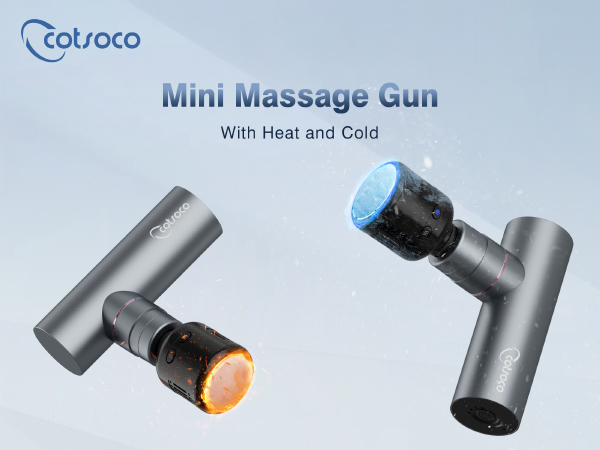 cotsoco Mini Deep Tissue Massage Gun with Heat and Cold Therapy