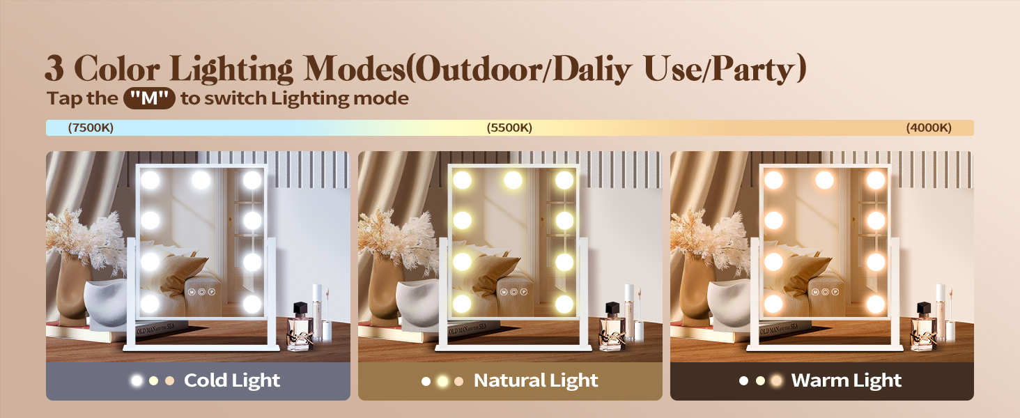 Make up Mirror with Lighting