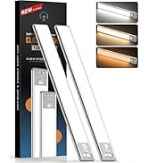 BLS 14.8inch Under Cabinet Lighting, 126 LED Motion Sensor Light Indoor, 2500mAh Rechargeable Wir...