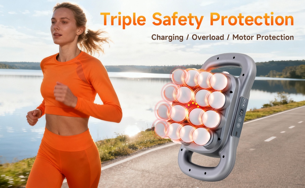 16-Head Massage Gun Set, Deep Tissue Percussion Massager