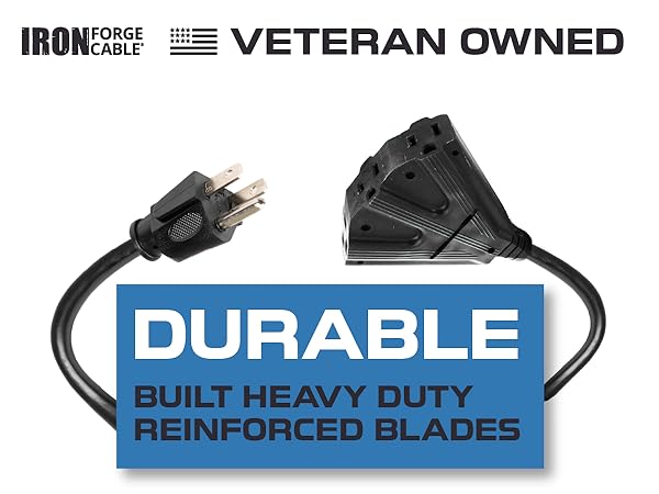 Black pigtail Extension Cord