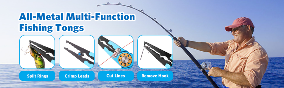 Muti-Function All-Metal Fishing Tongs