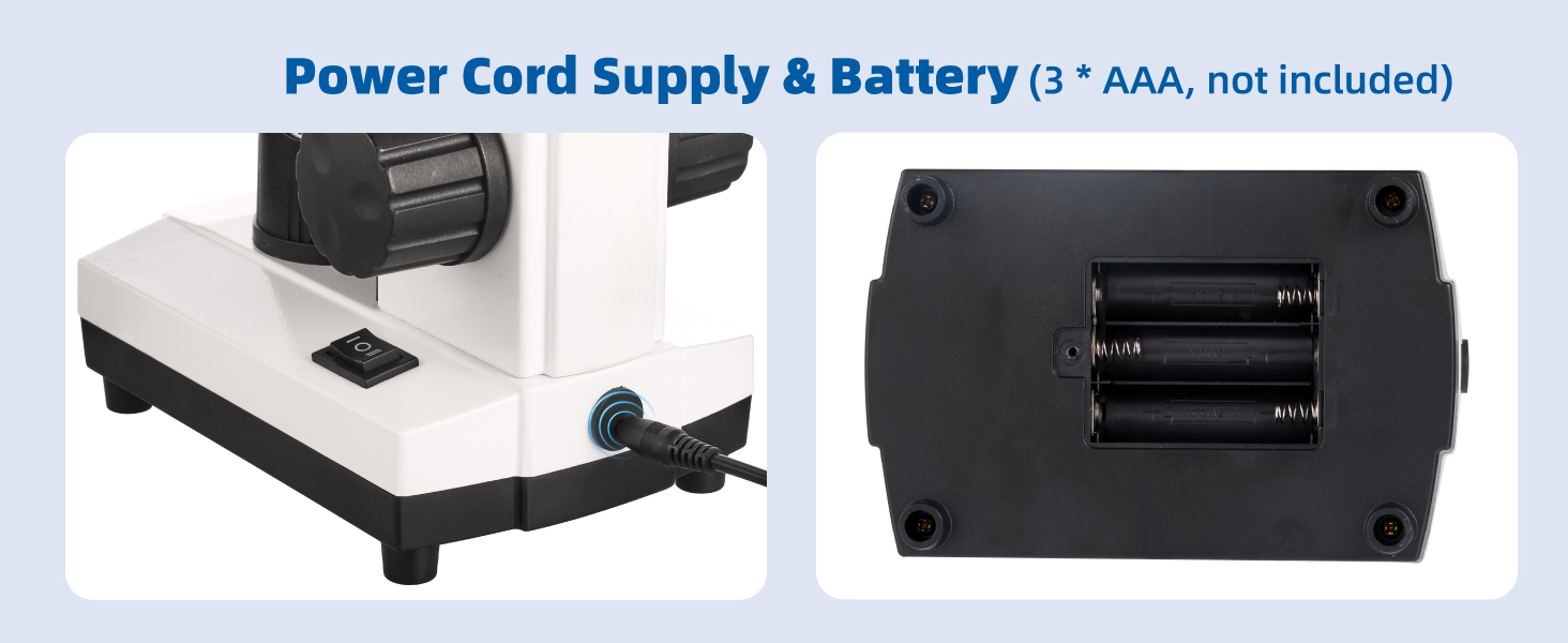 Monocular Microscope with LED Light
