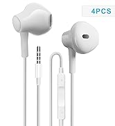 Earbuds Headphones for Computer 3.5mm Earphones with Microphone for iPhone