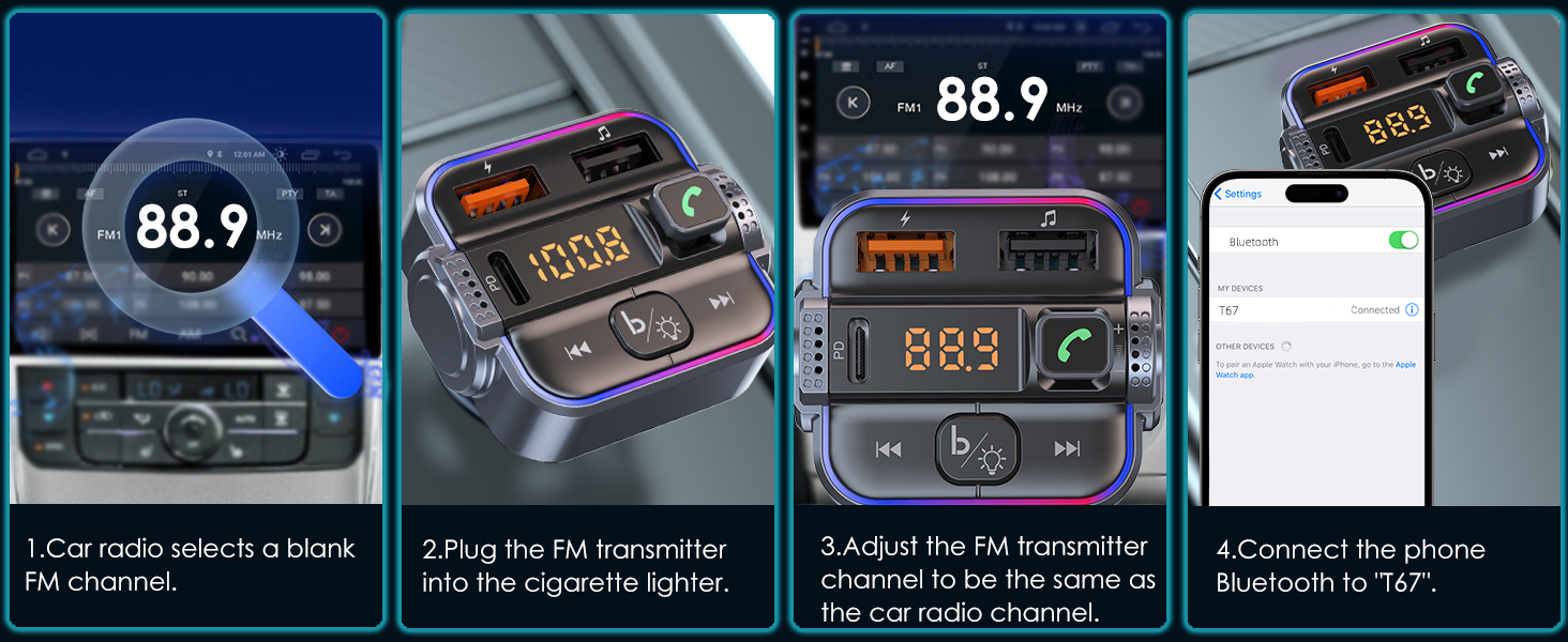best car transmitter bluetooth