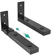 WALI Center Channel Speaker Wall Mount, Universal Soundbar Wall Mount Bracket Hold up to 30 lbs, ...