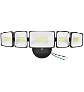 SZPOWER 120W Outdoor LED Flood Light, 5 Heads Exterior Security Lights, 6500K Super Bright Floodl...