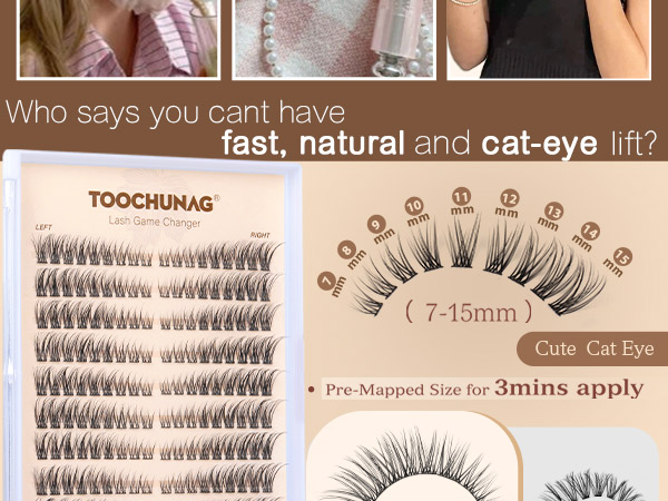 Natural lash clusters wispy eyelash cluster lashes extensions