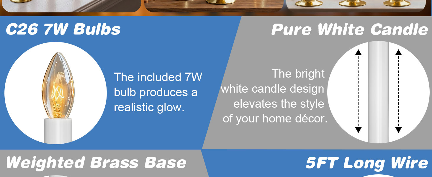 candle lights for windows