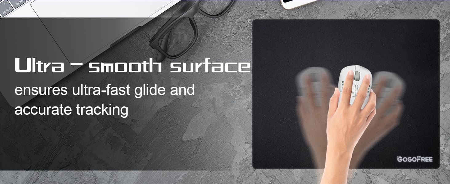 Ultra-Smooth Micro-Etched Surface Mousepad