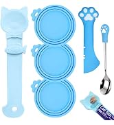 IVIA PET 6 PCS Pet Feeding Set | 1 Cat Treat Spoon Squeeze for Cat Strip, 1 Opener Spatula &amp; Stai...