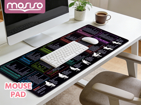 MOSISO Keyboard Mouse Pad Set
