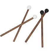 4Pcs Steel Tongue Drum Mallet, Children's Rubber Drumsticks 6.5in Percussion Instrument Parts for...