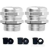 PROCET Stainless Steel Waterproof Cable Gland - Waterproof Nylon Strain Relief adjustable 6-12mm,...